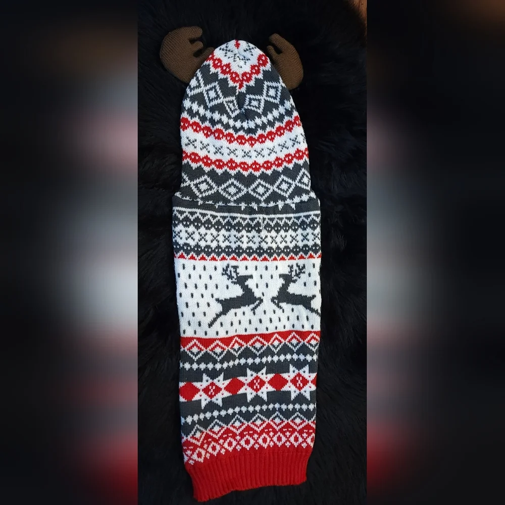 🌟HOST PICK🌟 NEW Holiday Reindeer Pet Sweater Hoodie Size XL